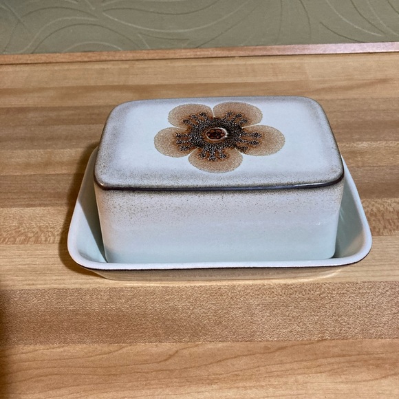 Denby Pottery, Stoneware Westbury covered rectangular Butter Dish - Picture 1 of 4